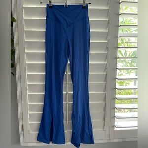 blue flare pants